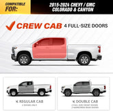 Pickup Running Boards Side Steps Compatible for 2015-2025 Chevy Colorado & GMC Canyon Crew Cab| Yzona